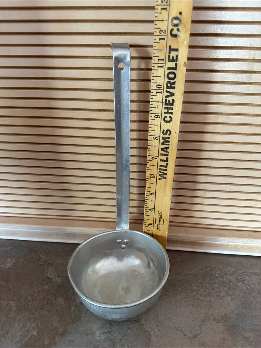 Silver Metal Serving Ladle - Multipurpose Kitchen Scoop
